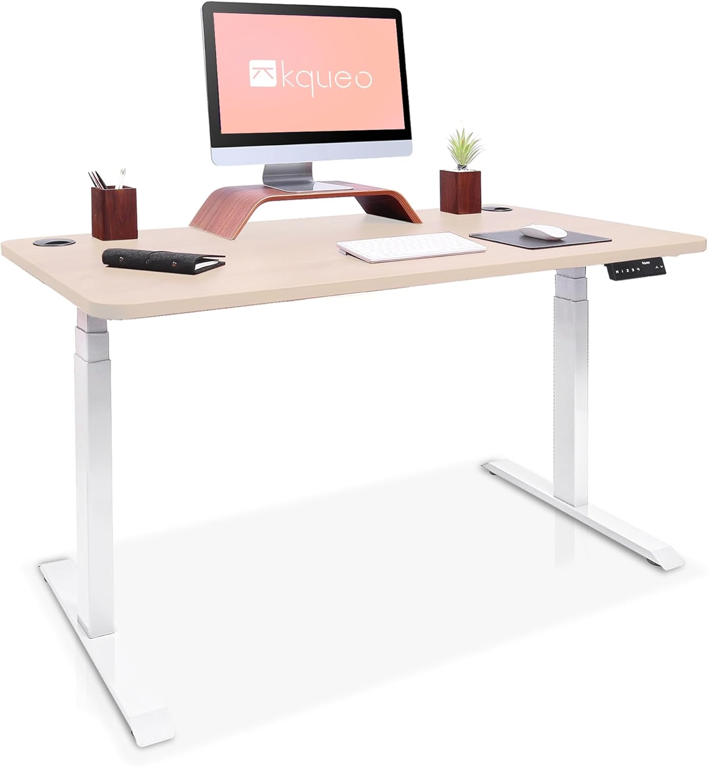 KQUEO Dynamic bureau assis-debout électrique 140x70cm